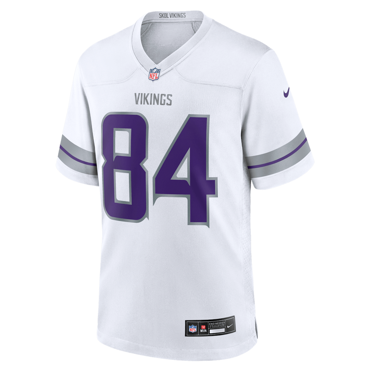 NIKE USA製 NFL ミネソタ・バイキングス フットボールシャツ　84 White Randy Moss Football. Nike.com